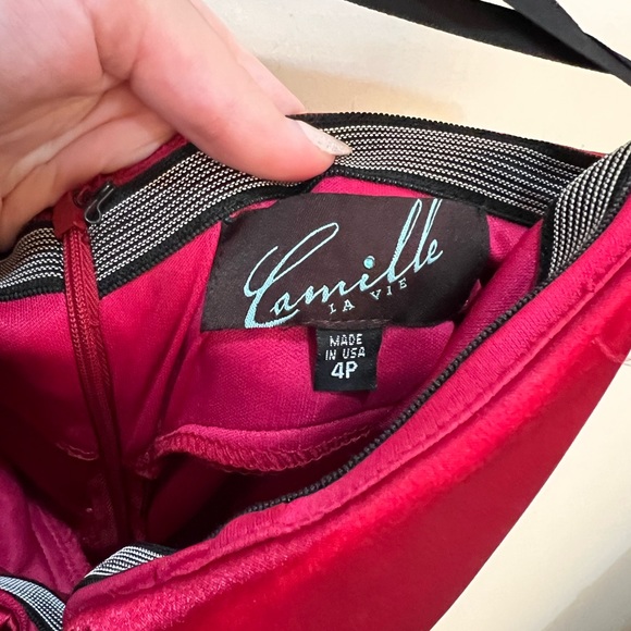 Camille size 4 petite red dress - Picture 3 of 3